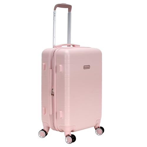 Rockland Palm Beach Hardside 20" ABS Carry On, Pink