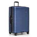 Traveler's Choice Archer Polycarbonate Hardside Spinner Luggage Set,Tie Down Straps, Blue, Checked 29-Inch