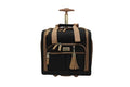 steve madden Designer 15 Inch Carry on Suitcase- Small Weekender Overnight Business Travel Luggage- Lightweight 2- Rolling Spinner Wheels Under Seat Bag for Women (Harlo Black)