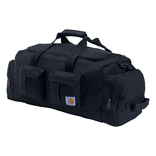 Carhartt 40L Utility Duffel, Heavy-Duty Bag for Jobsite, Gym, & Travel, Black, 40L