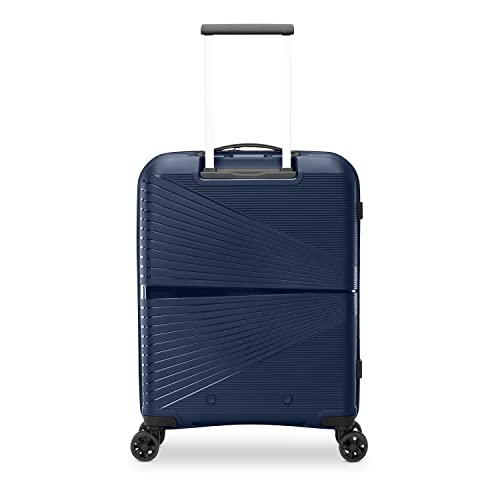 American Tourister Airconic Hardside Expandable Luggage with Spinner Wheels, Navy Blue, Carry-On 20-Inch