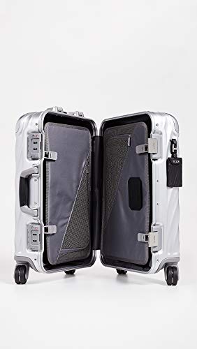 TUMI Men's 19 Degree Aluminum International Carry On, Silver, One Size