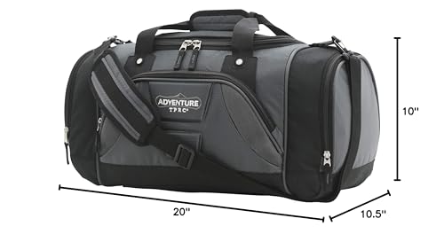 TPRC 20" Weekender Nylon Duffle, Gray Option