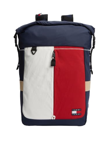 Tommy Jeans Mens Archive Expandable Backpack,CORPORATE One Size