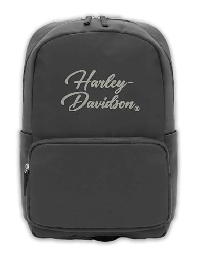 Harley-Davidson Women's Black Opal II Backpack, Water-Resistant Nylon, Asphalt