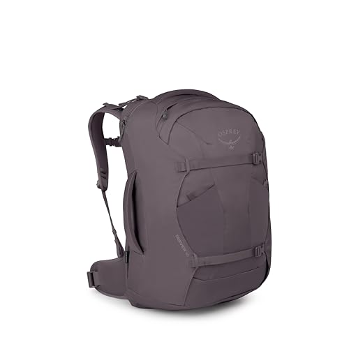 Osprey Fairview 40L Women's Travel Backpack - Carry On Bag with Laptop Sleeve and Toiletry Pocket, Graphite Purple