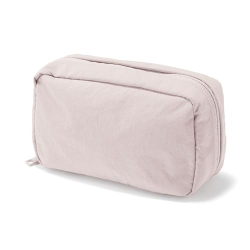 Wrinkled Nylon Pouch - Wide Opening, Medium by MUJI