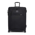 TUMI - Alpha Medium Dual Access Expandable 4-Wheeled Checked Luggage - Zipper Expansion - Durable Ballistic Nylon - Medium Capacity Suitcase with TSA Lock - Black