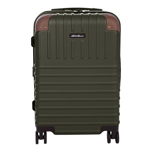 Eddie Bauer Strata Luggage | Hardside | Spinner Wheels | Expandable | Lightweight | Travel Essentials, Dark Forest, 22" (Carry-On)