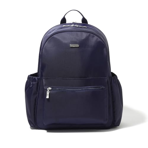 Baggallini Essential Laptop Backpack - 16x12 Inch Travel Backpack with 16" Laptop Sleeve - Lightweight Luggage Backpack