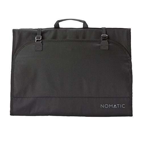 NOMATIC Apparel Sleeve- Formal Hanging Black Nylon Garment Bag for Travel, Reusable Travel Protector for Clothes