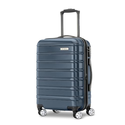 Samsonite Omni 2 Domestic Carry-On Luggage - 22x14x9 Airline-Approved - Features Expandable Polycarbonate Shell, 360° Wheels, TSA Lock - Amazon Exclusive - Nova Teal