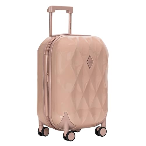 kensie Enchanting 3 Piece Luggage Set, Rose Dust