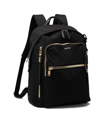 TUMI - Voyageur Halsey Backpack - Travel Backpack - For Business, Fashion, Commute - Holds Up to 14" Screens - Black & Gold