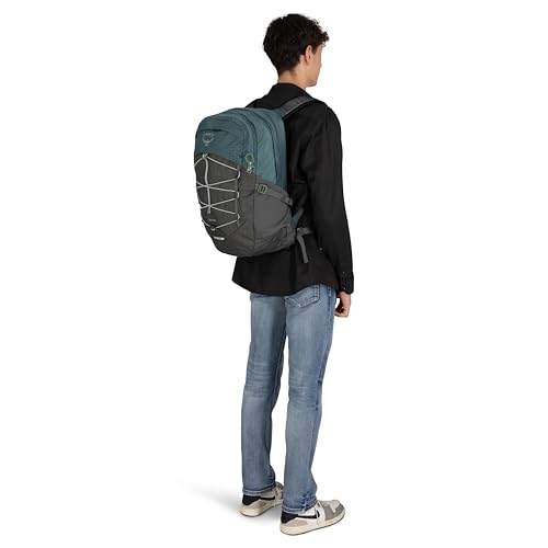Osprey Quasar 26L Commuter Backpack, Cascade Blue/Coal Grey Heather