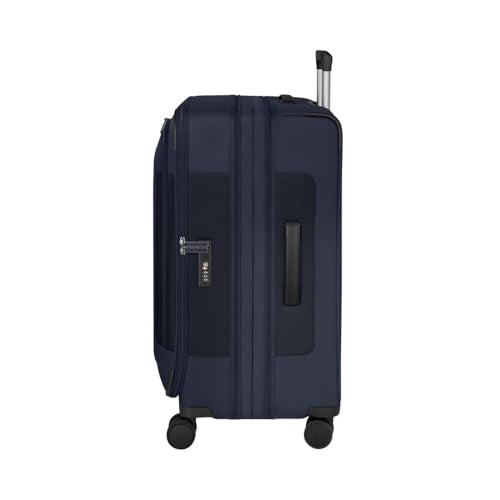 Victorinox Werks Traveler 7.0, Medium Case, 8-Wheel Softside Expandable Travel Case, Navy Blue