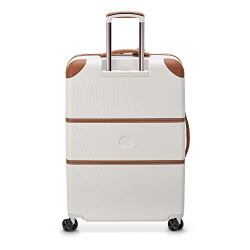 DELSEY PARIS Chatelet Air 2.0 - Hardside Checked Luggage 28 Inch Large - TSA Lock - 360° Spinner Wheels- Polycarbonate Travel Suitcase, Angora