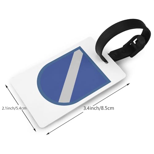Former Us Army 17th Aviation Brigade-Pathfinder Platoon Beret Flash Luggage Tags for Suitcases Travel Tags ID Labels for Women Men Travel Bag Luggage Accessories