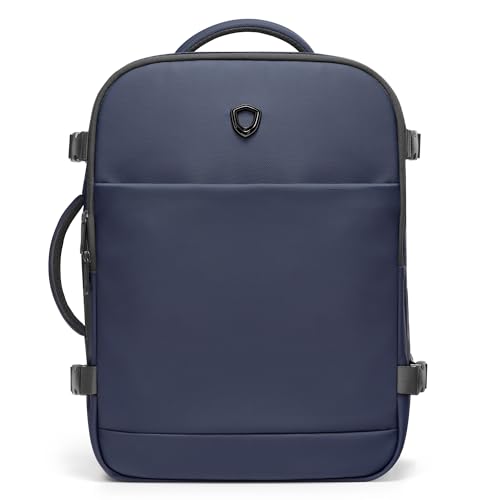 Traveler's Choice Markham 27L Backpack, Expandable, Business, Travel, Work, Office, Camping, Hunting, Fishing, Blue, Large