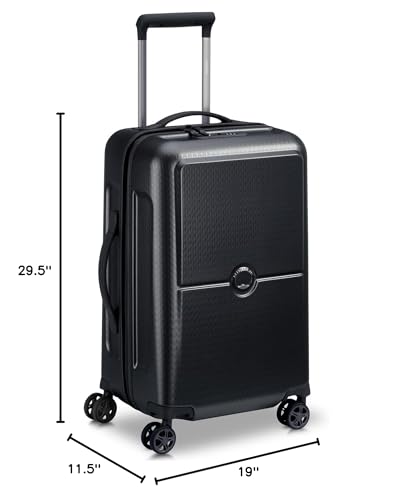 DELSEY PARIS Turenne Hardside Luggage with Spinner Wheels, Black, 2-Piece Set (19/27)