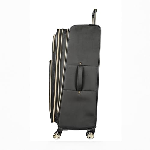 Kenneth Cole REACTION Chelsea Chevron Quilted Luggage, Black, 28-Inch Checked