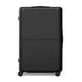 July Checked Plus Expandable - 28.75" Airline Approved Check In Luggage with Wheels, Rolling Suitcase for Men & Women - TSA Lock, Silent Spinner Wheels, Expansion Zip, Y-Strap - Charcoal