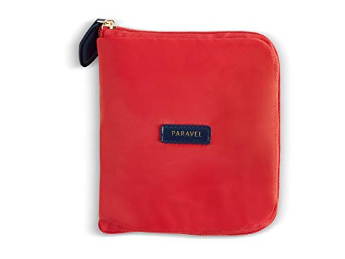 Paravel Foldable Travel Backpack | Bebop Red | Everyday Lightweight, Packable Travel Hiking Nylon Daypack, Carry On Luggage Bag for Women and Men