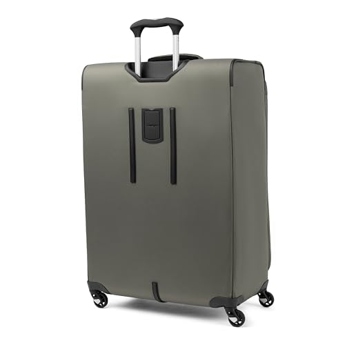 Travelpro Maxlite 5 Softside Expandable Luggage with 4 Spinner Wheels, Lightweight Suitcase, Men and Women, Slate Green, Checked-Large 29-Inch
