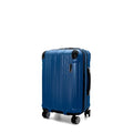Gabbiano Bravo Expandable Hardside Suitcases with Spinner Wheels, Rolling Travel Bag Bundle, Lightweight ABS Hardshell, 3-Piece Hardside Luggage Set (Metallic Blue, Carry-On 21")