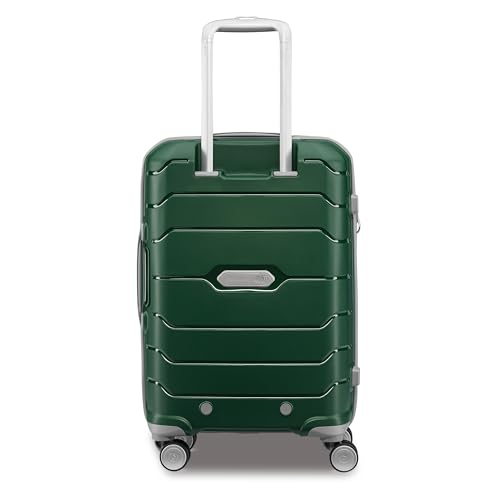 Samsonite Freeform Hardside Carry-On Luggage with Spinner Wheels - Hardshell Suitcase - TSA, Airline-Approved - Expandable Hard Shell, Smooth Rolling Wheels for Lightweight Travel - Pine Green