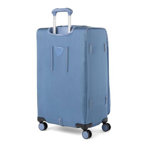 Travelpro VersaPack+ Lightweight Softside Expandable Checked Luggage, 8 Spinner, TSA Lock, Checked Large 29-Inch, Elemental Blue