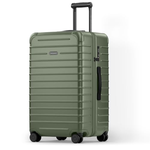 Solgaard Check-In Lite Suitcase - Hard-Shell 28.3" Travel Luggage (Green)