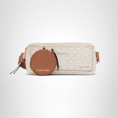 Calvin Klein Millie Novelty Belt Bag, Vanilla/Khaki/Caramel, One Size
