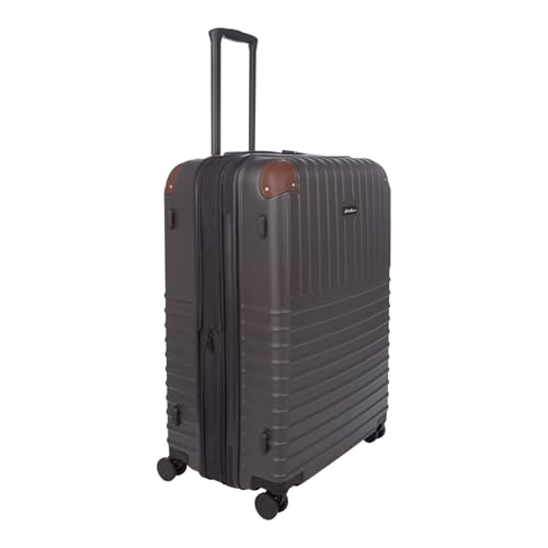 Eddie Bauer Strata Luggage | Hardside | Spinner Wheels | Expandable | Lightweight | Travel Essentials, Cinder, 30" (Check-In)