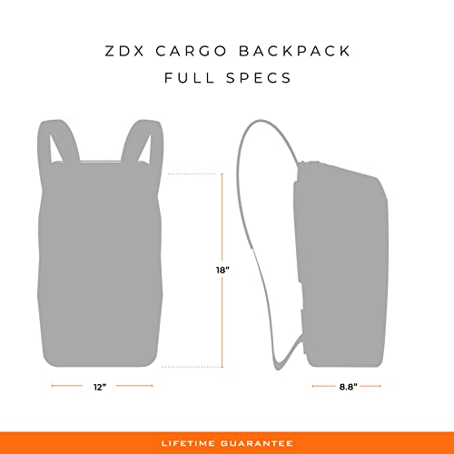 Briggs & Riley Cargo Backpack - Carry On Travel Backpack for Women & Men, Personal Item Bag, Self-Repairing Zippers, Padded Straps, Fits up to 15" Laptop - ZDX Collection, Black