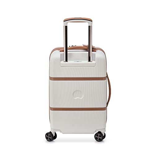 DELSEY PARIS Chatelet Air 2.0 - Hardside Carry-On Luggage 19 Inch - 360° Spinner Wheels - TSA Lock - USB Port - 10-Year Warranty - Lightweight Polycarbonate Travel Suitcase, Angora