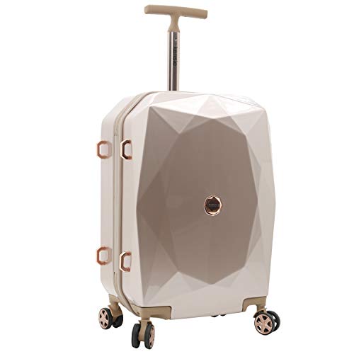 kensie Women's Gemstone Luggage Set, Rose Gold, 2 Piece Set (28"/20")