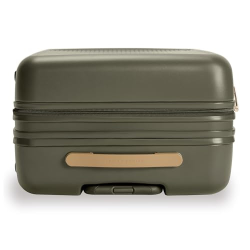 Briggs & Riley 27" Medium Expandable Spinner - Checked Luggage for Travel, Suitcases with Wheels, Hardside Rolling Bag for Men & Women, Self-Repairing Zipper - Sympatico Collection, Olive