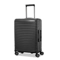 Framelock Max 21” Carry-On Hardshell Zipperless Luggage - Highly Secure Integrated Eazylock™ Mechanism - RightHeight™ Adjustable Handle System - 360° Spinner Wheels - Airline Approved - Asphalt Black