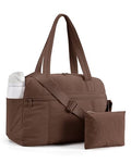 LIGHT FLIGHT Personal Item Travel Bag, Lightweight Gym Bag for Women, 20L Weekender Bag with Toiletry Pouch, Carry on Overnight Dance Bag, Coffee