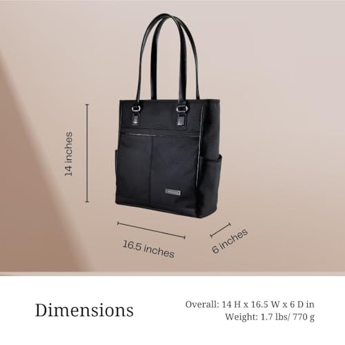 Ricardo Beverly Hills Flight Essentials Layover Travel Tote Bag, Durable Ballistic Nylon Fabric, Water and Stain Resistant, 16.5-Inches Wide