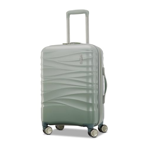 American Tourister Cascade Hardside Luggage with Spinner Wheels, 2PC SET 20/24, Sage Green