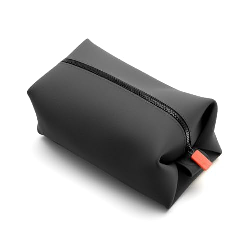 TOOLETRIES The Koby Dopp Kit, Premium Silicone Toiletry Bag for Men, Compact Leak-Resistant Travel Organizer with Heavy-Duty Zipper, Easy-to-Clean Grooming Bag – Original 10” x 6” x 6”, Charcoal