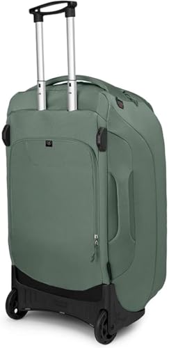 Osprey Sojourn Shuttle 30"/100L Wheeled Duffel Luggage – Rugged, High-Capacity Travel Bag with Oversized Wheels and Reinforced Frame – Built for Long-Haul Travel and Gear Protection, Koseret Green