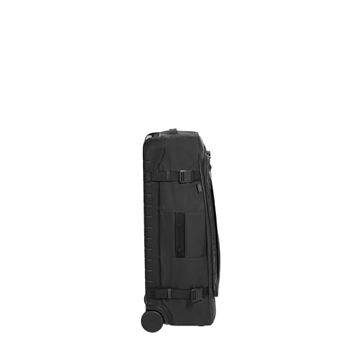 Away Active Rolling Duffle 85L - Large Travel Duffle Bag with Wheels, Durable Checked Luggage Suitcase for Men & Women, Foldable Weekender Bag, Jet Black