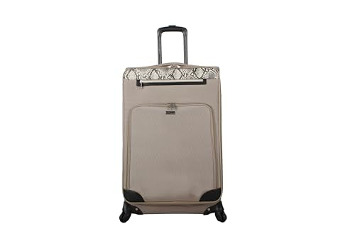 BCBGeneration 28"" Luggage with Spinner Wheels Expandable Softside Large Suitcase, Khaki