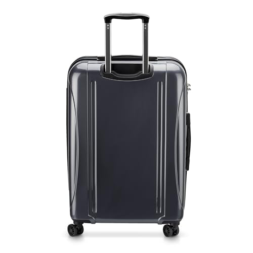 DELSEY PARIS Helium Aero Hardside Expandable Luggage with Spinner Wheels, Titanium, Checked-Medium 24 Inch