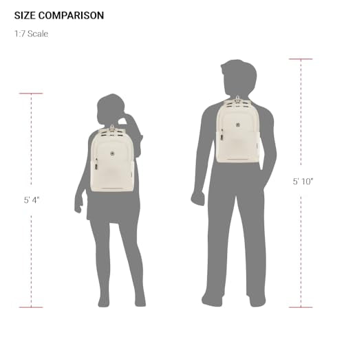 SwissGear Orientation Laptop Backpack, Sandshell, 17"x12"x7"