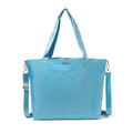 Large Carryall Tote Bag for Women - Lightweight Nylon Zipper Top Weekender Travel Beach Bag Personal Item w/Luggage Sleeve