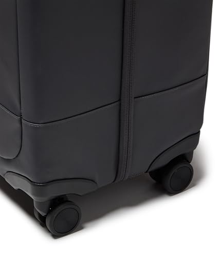 JanSport Good Latitude Checked Spinner Suitcase - 68L Water Resistant Travel Luggage - 26-inch Large Durable Lightweight Rolling Hardside Softside Bag, Smokey Grit